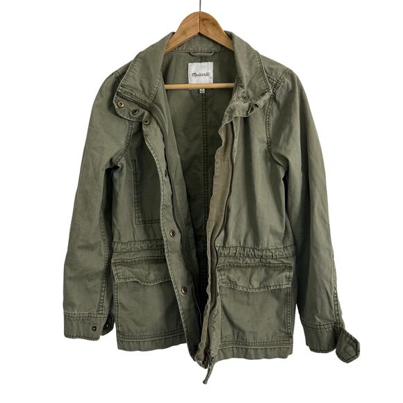 Madewell Jacket Women's Medium Green Passage Surplus Utility L2512 - Picture 3 of 8